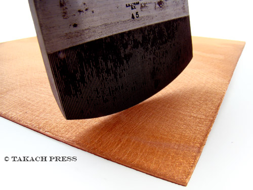 Hand Rocked Mezzotint Plate