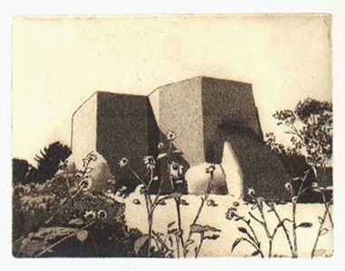 Ranchos Church With Sunflowers by Bill Baron